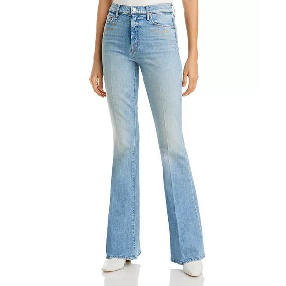 NWT MOTHER BOWIE The Super Cruiser High Rise Flare Jeans Sz 25 Jean Jenie #1H474 - Picture 3 of 15